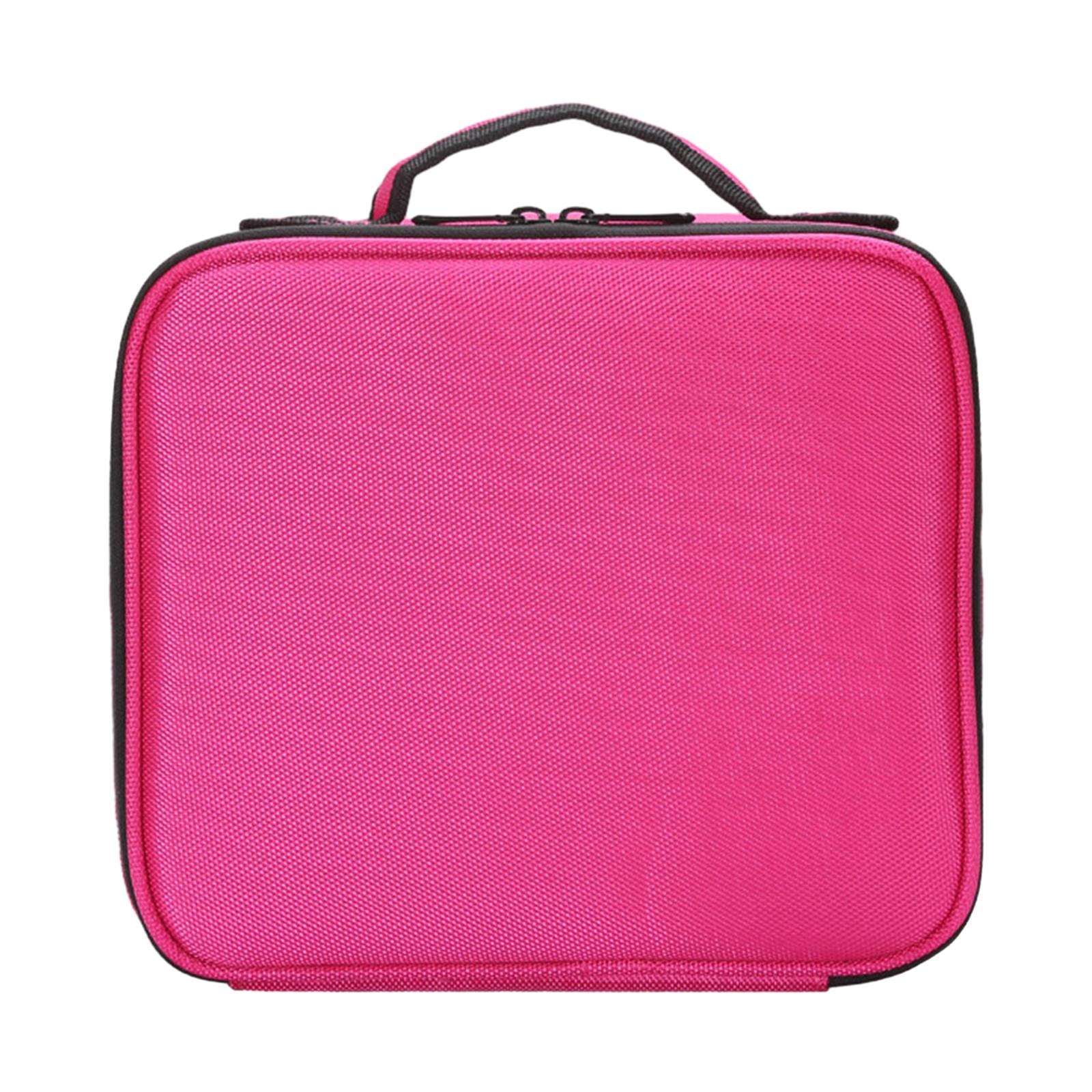 Ioensy - Estuche De Maquillaje Beauty Box Con Compartimento Extraíble Para Artículos De Tocador, Joyería Para Mujer, Rosa