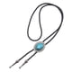 thumbnail image 5 of Bolo Tie Para Hombre Cordón Hecho A Mano Collar De Vaquero Para Boda Banquete De Halloween Plata, 5 of 5