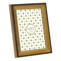 Vgo - Marco Plástico Antique Brilloso Dorado 13X18 Cm