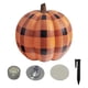 thumbnail image 5 of Divertidas decoraciones para exteriores, calabazas impermeables, duraderas y atractivas, con LED inflables de Halloween, para el hogar, jardín, césped, vacaciones, patio. Tartán, 5 of 5