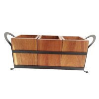 Magideal - Contenedor Para Utensilios, Soporte Para Cubiertos, Soporte Portátil Para Cuchara/Tenedor, Caja Con Compartimento Extraíble Resistente, Soporte Para P