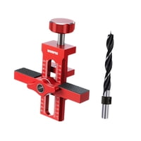 Ioensy - Plantilla De Montaje Para Puerta De Armario De Aleación De Aluminio Para Estantería De Carpintería De Sala De Estar Con 1 Taladro