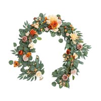 Magideal - Guirnalda De Flores Artificiales, Guirnalda Floral, Flores Artificiales Falsas, Guirnalda De Vegetación Para Decoración De Fondo De Pared De Cena De B Estilo E