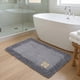 thumbnail image 5 of REGALWOVEN Alfombras de Baño Chenille Antideslizantes Alfombra de Ducha Ultra Suave Absorbente Gris 32" x 20", 5 of 6