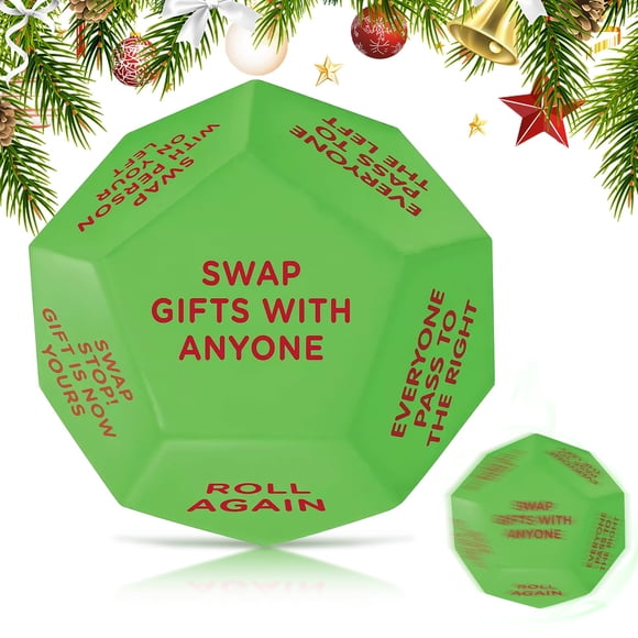 Dados de Intercambio de Regalos Santa Swap - Rellenos para Medias Navideñas