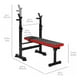 thumbnail image 2 of Press Banca Abdominal Reclinable Para Pesas Con Rack negro, 2 of 6