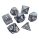 thumbnail image 3 of Juego De Dados Poliédricos De 7 Piezas Juego De Dados Para Juegos De Fiesta Juego De Mesa Juego De Cartas Negro Y Violeta, 3 of 5