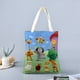 thumbnail image 2 of Tiny Bunch Baby TV Bolso de tela con estampado de lienzo para mujer, bolsa de compras reutilizable y estética, con cremallera interior, regalo para mujer, 35 × 40 cm., 2 of 6