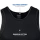 thumbnail image 4 of Camiseta sin mangas Gildan para hombre G1104 negra talla L (paquete de 6), 4 of 6