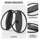 thumbnail image 5 of Soporte metálico vertical con base antideslizante compatible con la consola PlayStation 5 Slim/Pro - Soporte portátil para consola de juegos PS5 Host-Negro, 5 of 9