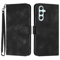 Funda Foxdock Para Samsung Galaxy A35 – Tipo Libro Con Soporte, Billetera, Correa Y Diseño Elegante