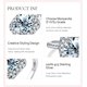 thumbnail image 3 of Anillos de Compromiso de Moissanita para Mujer 2 Uds Color D Anillos de Diamante de Plata Esterlina 925 Anillos de Boda Aniversario Promesa Regalos para Ella Esposa con Certificado, 3 of 8