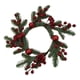 thumbnail image 1 of Corona Navideña Pequeña para Decoración de Invierno, Diámetro 13 cm (Rojo/Verde), 1 of 3