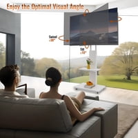 M&Ms - Tv Stand With Shelf For Living Room, Bedroom,Offices,Mobile Tv Cart For 32-75 Inches,Floor Stand With Mount On Lockable Wheels,White