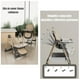 thumbnail image 2 of Silla De Comer Reclinable Con Ruedas y Compartimiento LuBabycas Café, 2 of 8