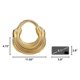 thumbnail image 3 of Bolso de hombro tejido Bettimorn PU dorado, 3 of 8