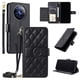 thumbnail image 1 of Funda tipo billetera FOXDOCK para Realme 12 Plus 5G – Tapa abatible con correa para mujer, 1 of 5