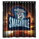 thumbnail image 1 of Cortina de ducha de los Nashville Predators, juego de cortina de baño con ganchos, tamaño 66 x 72 pulgadas, 1 of 3