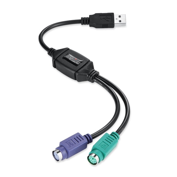 Adaptador PS/2 a USB Perixx PERIPRO-401 Negro