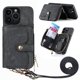 thumbnail image 1 of Funda Tipo Cartera con Correa Cruzada para iPhone 13 Pro Max Protección Contra Golpes Negro, 1 of 5