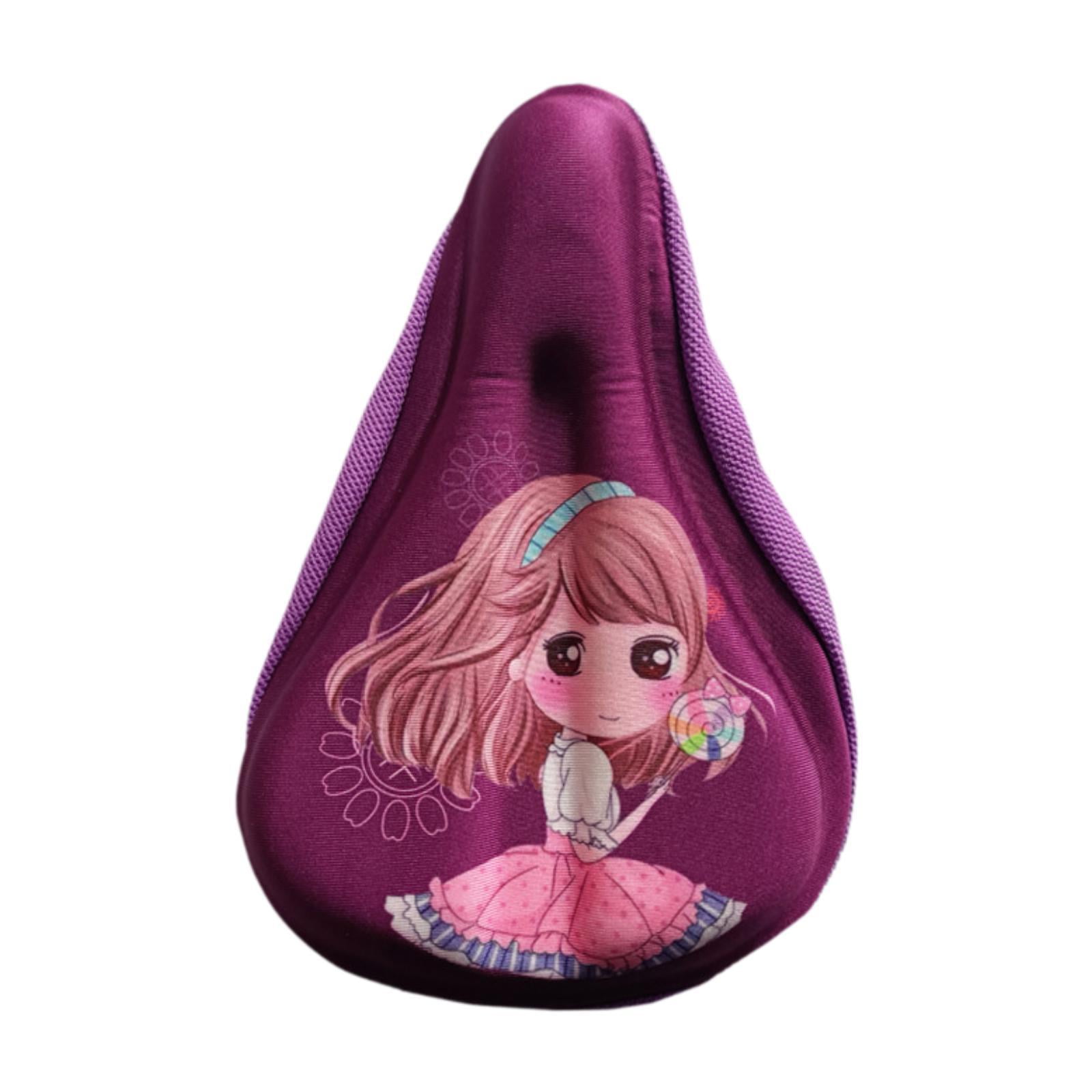 Magideal - Cojín Para Bicicletas Para Niños Cojín Para Niños Cojón De Bicicleta Cubierta Protección Deportiva Cubierta De Asiento De Bicicleta Infantil Para Bici Púrpura