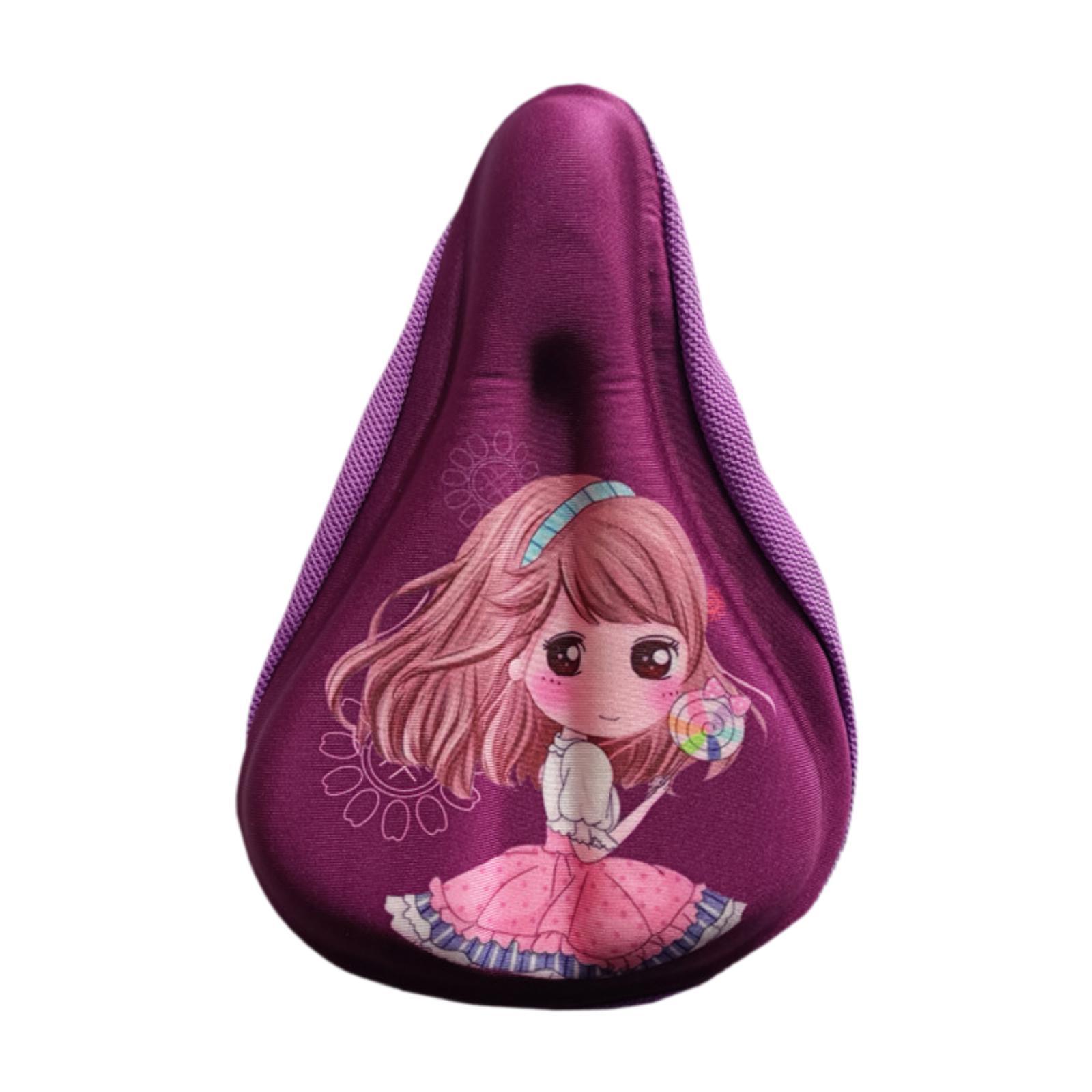 Magideal - Cojín Para Bicicletas Para Niños Cojín Para Niños Cojón De Bicicleta Cubierta Protección Deportiva Cubierta De Asiento De Bicicleta Infantil Para Bici Púrpura