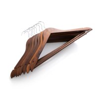 Oem - Pack 3 Perchas Colgadores Ganchos De Madera Ropa Perchero Co