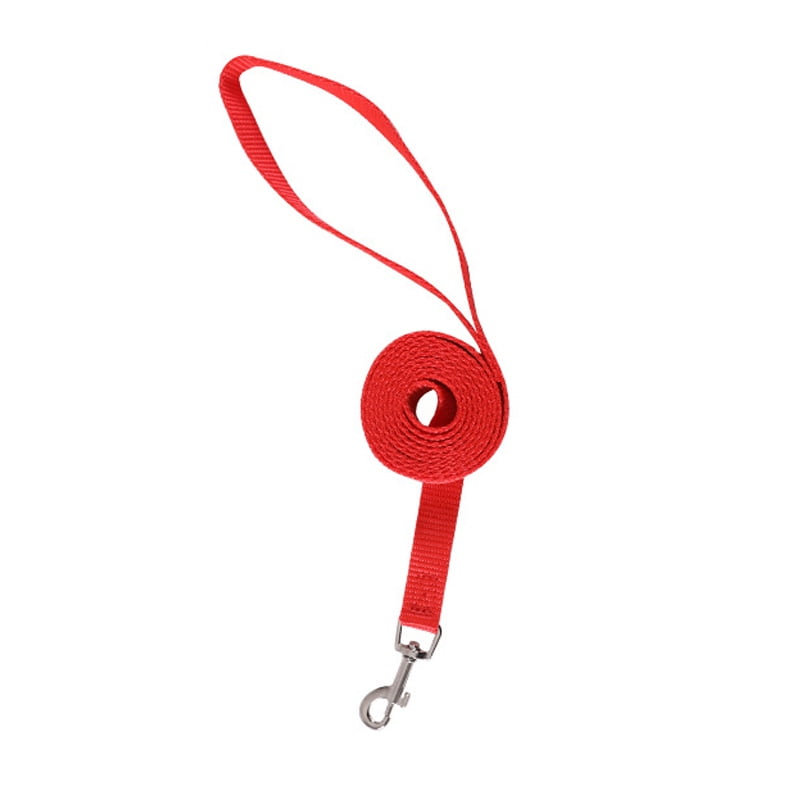 Defensor - Correa Plana Larga Resistente Para Perros 4,5 Metros X 2,5cm Color Rojo