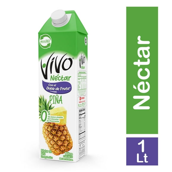 Néctar Sabor Piña Caja, 1 L
