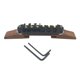 thumbnail image 4 of Sillines Bridge Roller Con Archtop Rosewood Base Jazz Guitar Parts Negro, 4 of 5