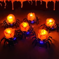 Paquete De 6 Velas Led Yikizy Spider, Alimentadas Por Pilas