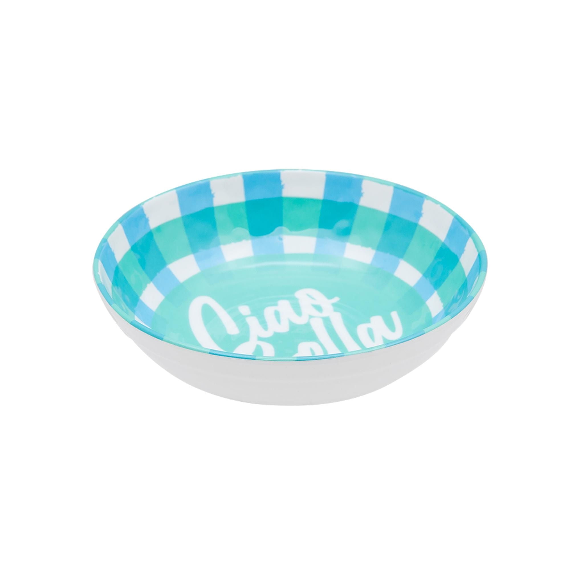 Bowl Melamina - Urea 1 Pieza Azul - Blanco Haus