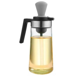 Genérico - Aceitero De Vidrio 550Ml Antigoteo Con Brocha De Silicona