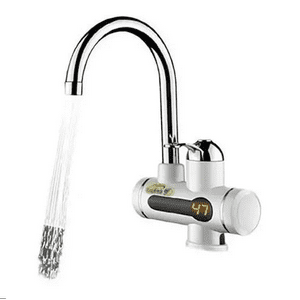 Genérico - Llave Grifo Agua Caliente Electrica Lavaplatos Plateado