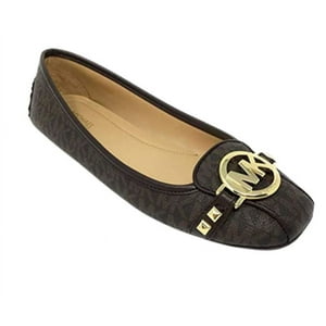 Zapato Michael Kors Womens Fulton Moccasin 49T8Fufr1B84785 Mk Signature Brown, 8.5 M, Numeric_8_Point_5