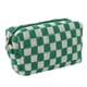 thumbnail image 1 of Bolsa de maquillaje a cuadros, bonita bolsa de cosméticos con cremallera, bolsa de viaje suave para artículos de tocador, suministros de oficina, cosméticos, maquillaje, accesorios de viaje., 1 of 5