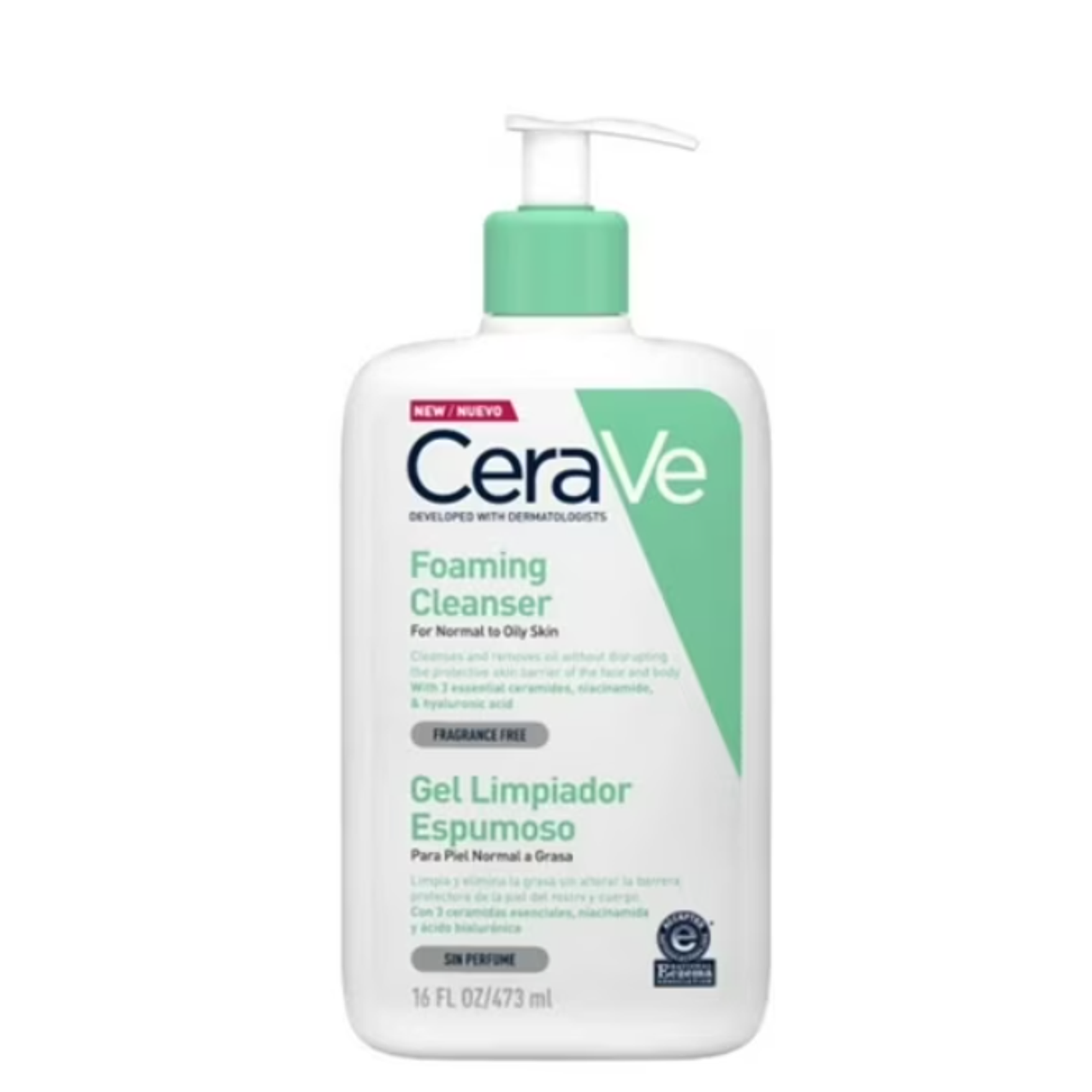 Gel Limpiador Espumoso 473ml Cerave