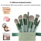 thumbnail image 3 of Set de brochas de maquillaje Koccido, 22 unidades, con bolsa de almacenamiento (verde), 3 of 7