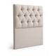 thumbnail image 1 of Respaldo 1 Plaza Capitoné Beige Lino Premium | Cabecero Acolchado Moderno, 1 of 4