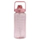 thumbnail image 4 of Botella De Agua Motivacional Con Asa De Transporte, Marcador De Tiempo Y Pajita Para Ciclismo Rosa, 4 of 5