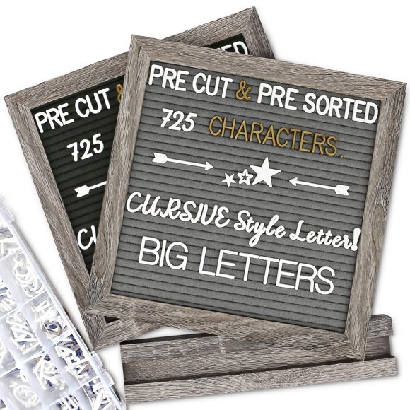 Pizarra de letras obliviscar 725 letras estilo cursiva