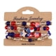 thumbnail image 1 of Set de Pulseras HESHPAWS USA American Flag 4PCS Rojo Azul Blanco, 1 of 3