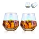 thumbnail image 1 of Juego de 6 vasos de whisky inclinados de 300 ml, aspecto moderno, ideal para hombres, mujeres, papás, esposos y amigos. Ideal para bourbon, ron y bar., 1 of 5