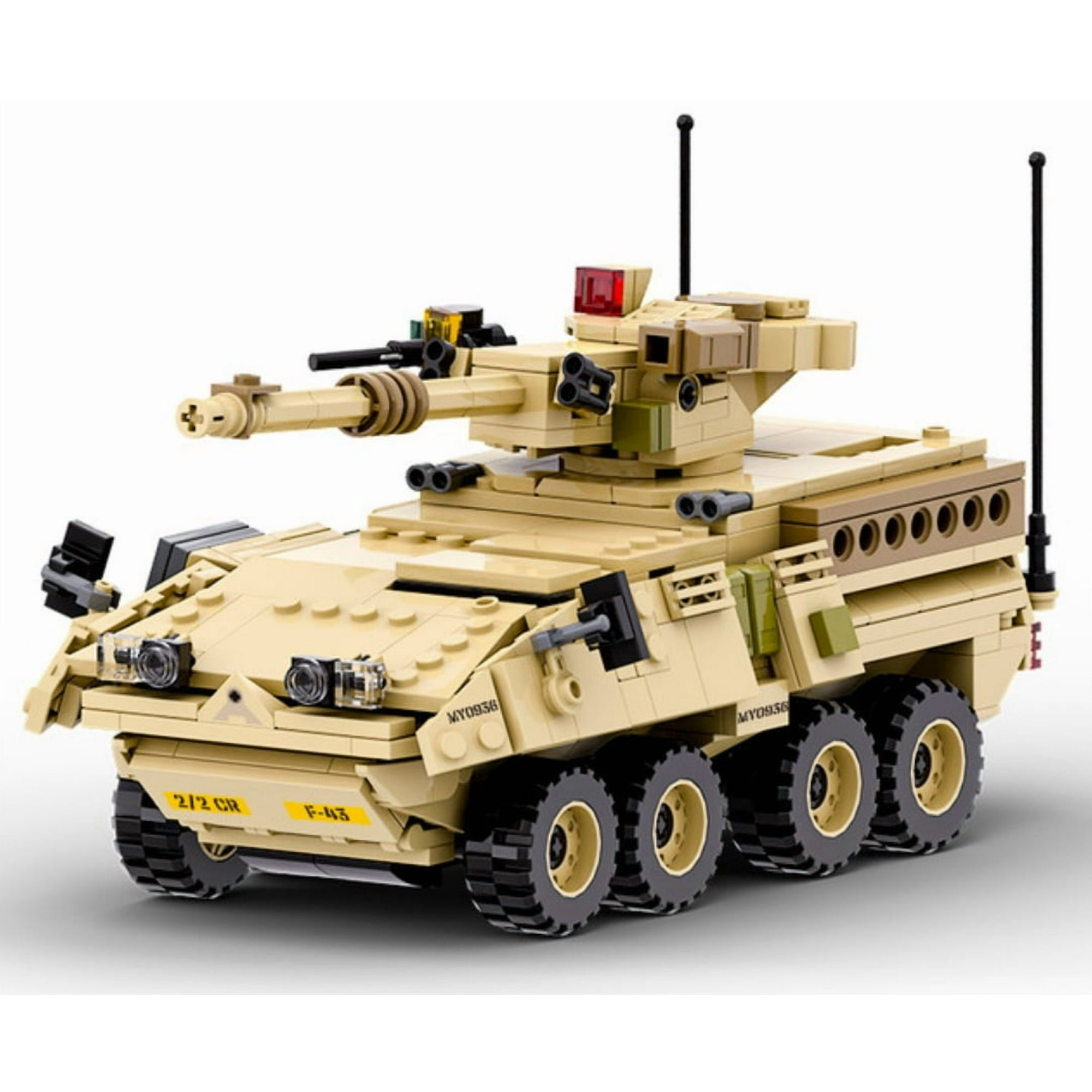 Wange - Tanque Blindado Striker Anti-blindaje, Compatible Lego