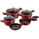 thumbnail image 2 of Bateria De Cocina 10 Pzs Burgubdy Metallic Line Antiadherente, 2 of 5