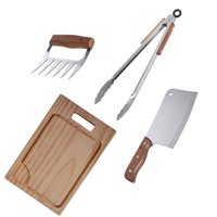 Set Parrilla 4 Piezas Acero Inoxidable Arthome Par59