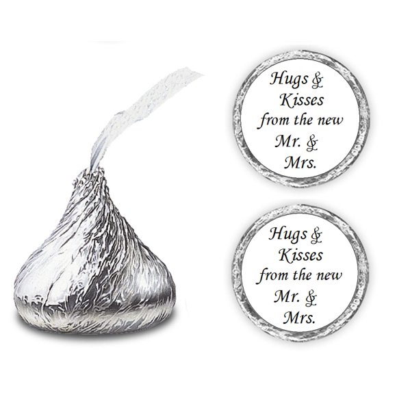 Pegatinas RokAPary 0.75" Etiquetas para Kisses de Boda (324 uds)