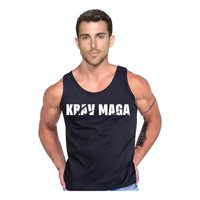 Persodesign - Polera Diseño Krav Maga Musculosa Tank Tactical Combat Talla S Negro Hombre