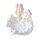 thumbnail image 2 of Jabonera Bandeja de jabón Accesorios para el hogar Linda caja de jabón decorativa con drenaje automático Bandeja de almacenamiento de jabón para ducha flor blanca, 2 of 5