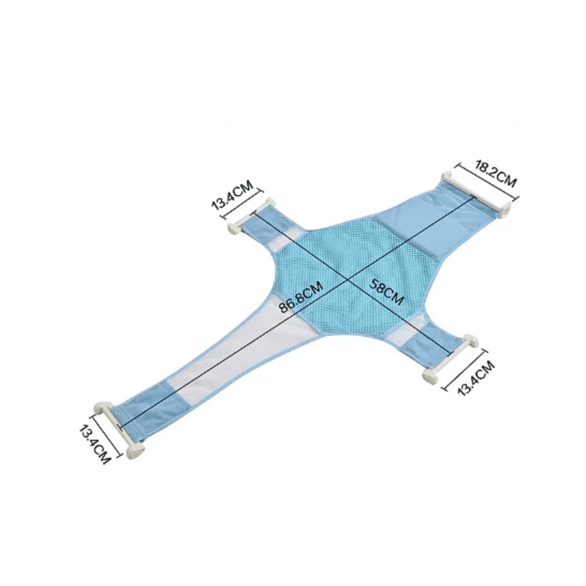 Genérico - Malla Soporte Apoyo Para Tina Baño Bebé Color Azul